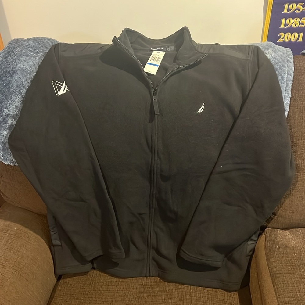 Nautica Black Full-Zip Fleece Jacket - Picture 5 of 7